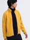 Флисовая желтая куртка с ветронепроницаемой окантовкой по краю | 6789343 | фото 13