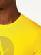 Футболка із бавовни жовта з логотипом бренду | 6804081 | фото 3