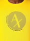 Футболка из хлопка желтая с логотипом бренда | 6804081 | фото 4