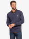 Пуловер з вишитим логотипом бренду синій | 6804127