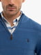 Свитер с вышитым логотипом бренда синий | 6804150 | фото 2
