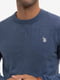 Джемпер з вишитим логотипом бренду синій | 6804157 | фото 2