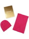 Комплект розовый: шапка и шарф | 6804196 | фото 2