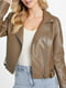 Куртка коричневая из экокожи | 6804615 | фото 3