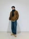 Куртка коричневая на молнии из искусственного меха | 6804641 | фото 15