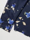 Пижама синяя в цветочный принт: рубашка и брюки | 6804658 | фото 4