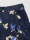 Піжама синя в квітковий принт: сорочка та штани | 6804658 | фото 5
