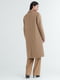 Полушерстяное коричневое пальто | 6804664 | фото 3
