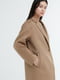 Полушерстяное коричневое пальто | 6804664 | фото 4