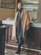 Полушерстяное коричневое пальто | 6804664 | фото 9