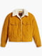 Вельветовая желтая куртка-рубашка | 6804845 | фото 5