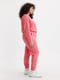 Теплий розовий костюм: світшот та джогери | 6804911 | фото 2