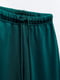 Хлопковые штаны прямого кроя зеленые | 6775807 | фото 7
