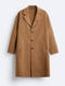 Полушерстяное коричневое пальто | 6775841 | фото 7
