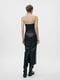 Сукня чорна з екошкіри без бретелів | 6804278 | фото 4