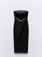 Сукня чорна з екошкіри без бретелів | 6804278 | фото 6