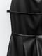 Короткое черное платье с воротником-хомутом и драпированным вырезом | 6804288 | фото 14