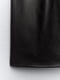 Короткое черное платье с воротником-хомутом и драпированным вырезом | 6804288 | фото 16