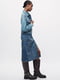 Джинсова синя сукня-трансформер зі знімною спідницею | 6804319 | фото 4