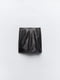 Мини-юбка с завышенной талией из экокожи черная | 6804324 | фото 6