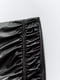 Міні-спідниця із завищеною талією з екошкіри чорна | 6804324 | фото 7