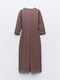 Сукня коричнева з V-подібним вирізом | 6804347 | фото 7