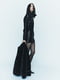 Платье черное с высоким воротником | 6804357 | фото 9