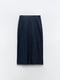 Джинсовая юбка с завышенной талией синяя | 6804364 | фото 8