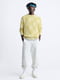В`язаний светр з круглим вирізом жовтий | 6804384 | фото 2