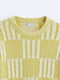 В`язаний светр з круглим вирізом жовтий | 6804384 | фото 8