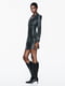 Платье-пиджак черное с зеркальными деталями | 6804391 | фото 2