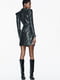 Сукня-піджак чорна із дзеркальними деталями | 6804391 | фото 3