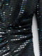 Платье-пиджак черное с зеркальными деталями | 6804391 | фото 8
