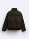 Дутая коричневая водоотталкивающая куртка | 6804397 | фото 9