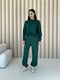 Зелений костюм із тринитки футер: світшот та джогери | 6807687 | фото 3