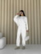 Молочний костюм із тринитки футер: світшот та джогери | 6807688 | фото 2