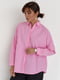 Базова рожева сорочка з напівкруглим низом | 6805101 | фото 4