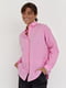 Базова рожева сорочка з напівкруглим низом | 6805101 | фото 5