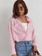 Рожева сорочка в смужку з подовженою спинкою | 6805133 | фото 6