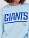 Теплий блакитний світшот з написом Giants | 6805333 | фото 3