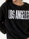 Світшот чорний із хутра Тедді з написом Los Angeles | 6805498 | фото 4