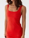 Трикотажна червона сукня міні | 6805532 | фото 2