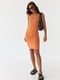 Літнє вбрання трикотажна сукня міні персикова | 6805562 | фото 5