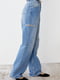 Сині джинси з декоративними розрізами на стегнах | 6805576 | фото 5