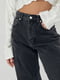 Чорні широкі джинси із защипами | 6805591 | фото 4