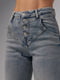 Сині джинси Straight із фігурною кокеткою | 6805598 | фото 4