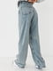 Блакитні джинси-варенки із защипами | 6805611 | фото 2