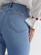 Блакитні джинси МОМ із завищеною талією | 6805628 | фото 4
