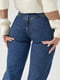 Сині джинси на гудзиках з фігурною кокеткою | 6805638 | фото 4