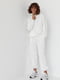 Утеплений білий костюм: світшот та джогери | 6805800 | фото 6